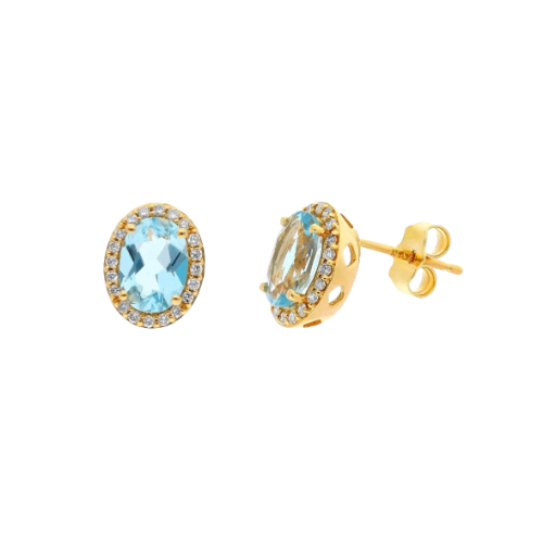 Alessia Aquamarine Studs