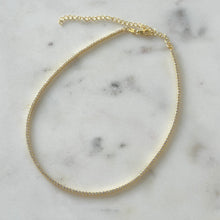 Load image into Gallery viewer, SOFIA GOLD TENNIS CHOCKER
