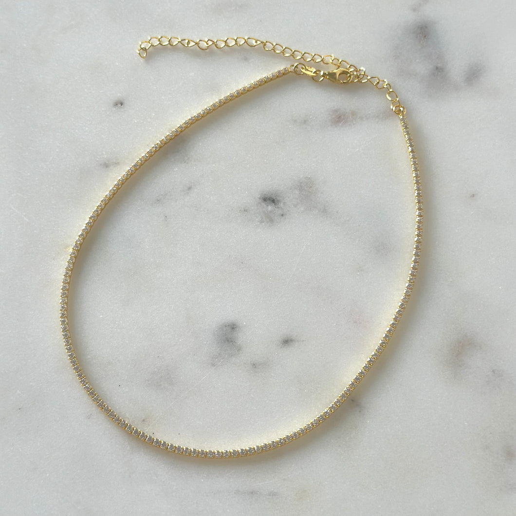 SOFIA GOLD TENNIS CHOCKER