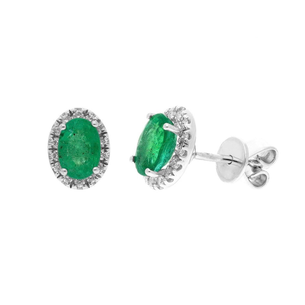 Mildred Emerald Studs