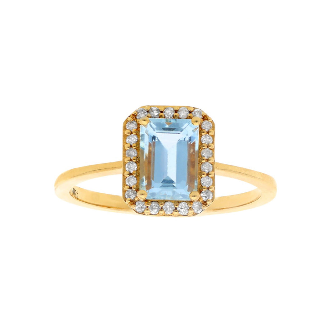 Cecile Aquamarine Ring