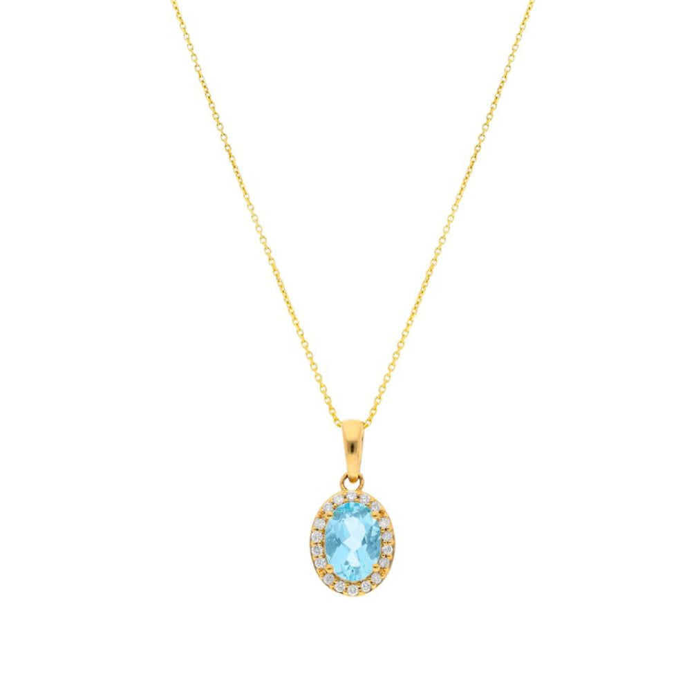 Bianca Aquamarine Necklace